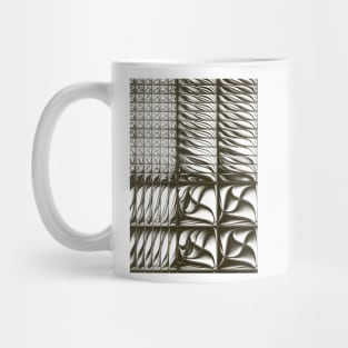 monochromatic sketch effect texture Mug